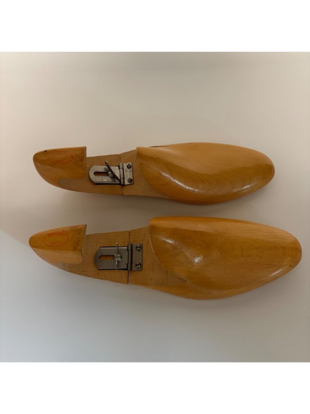 D MacKay Adjustable Wood Shoe Tree Stretchers Lasts Forms 11B Metal Hardware VTG - Picture 2 of 7